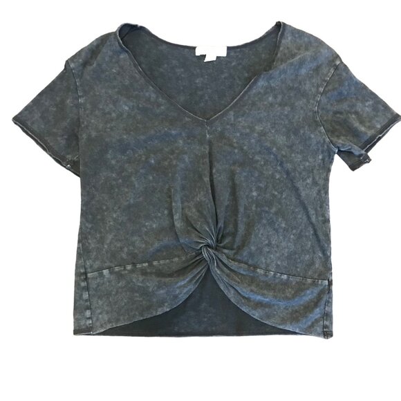 Treasure & Bond Women's Modal Cotton Rolled Hem Crop T-Shirt Size S Beach Casual - Picture 1 of 8